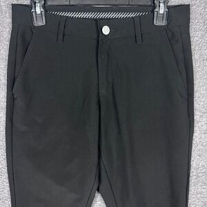 Primo Pants Mens 30 Short Black Tapered Golf Stretch Performance Ankle Zip